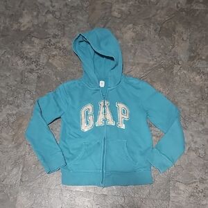 GAP Kids Teal Zip-Up Hoodie